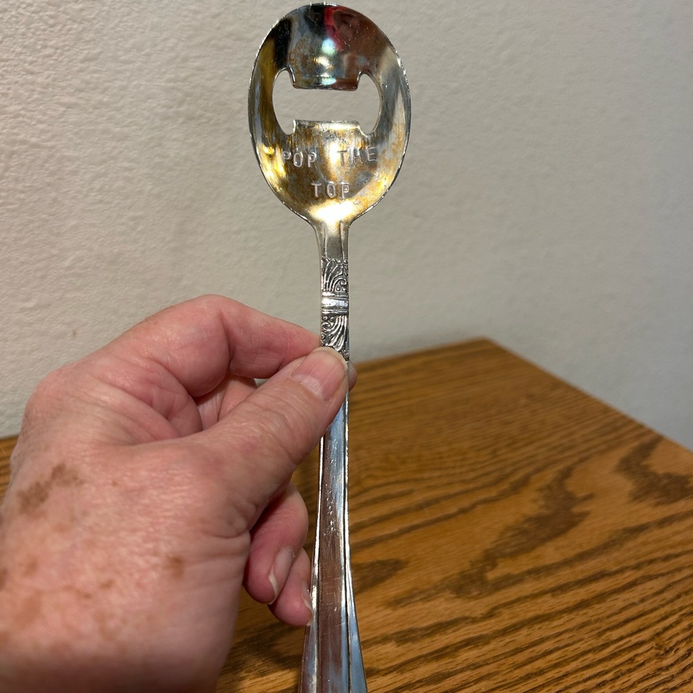 Vintage! Rare! Very Large! 8" 1/8 Silver-Plated Pop The Top